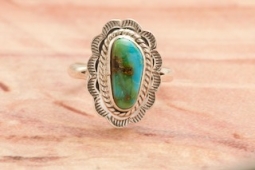 Genuine Sonoran Turquoise Sterling Silver Ring